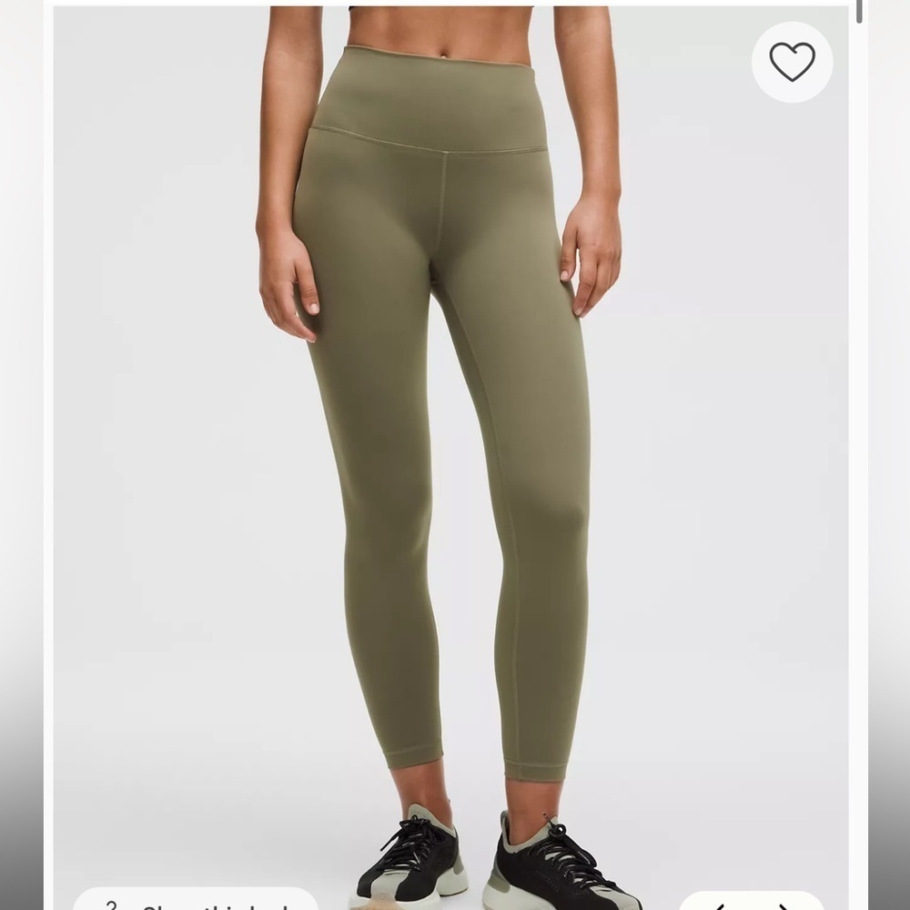 New- Lululemon Wunder Train High-Rise Tight 25" in Bay Leaf - Picture 3 of 8
